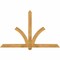 Ekena Millwork Redmond Rough Sawn Timber Gable Bracket, Western Red Cedar, 72"W x 45"H x 4"D x 4"F, 15/12 Pitch GBW072X45X0404RED00RWR - alternate 1